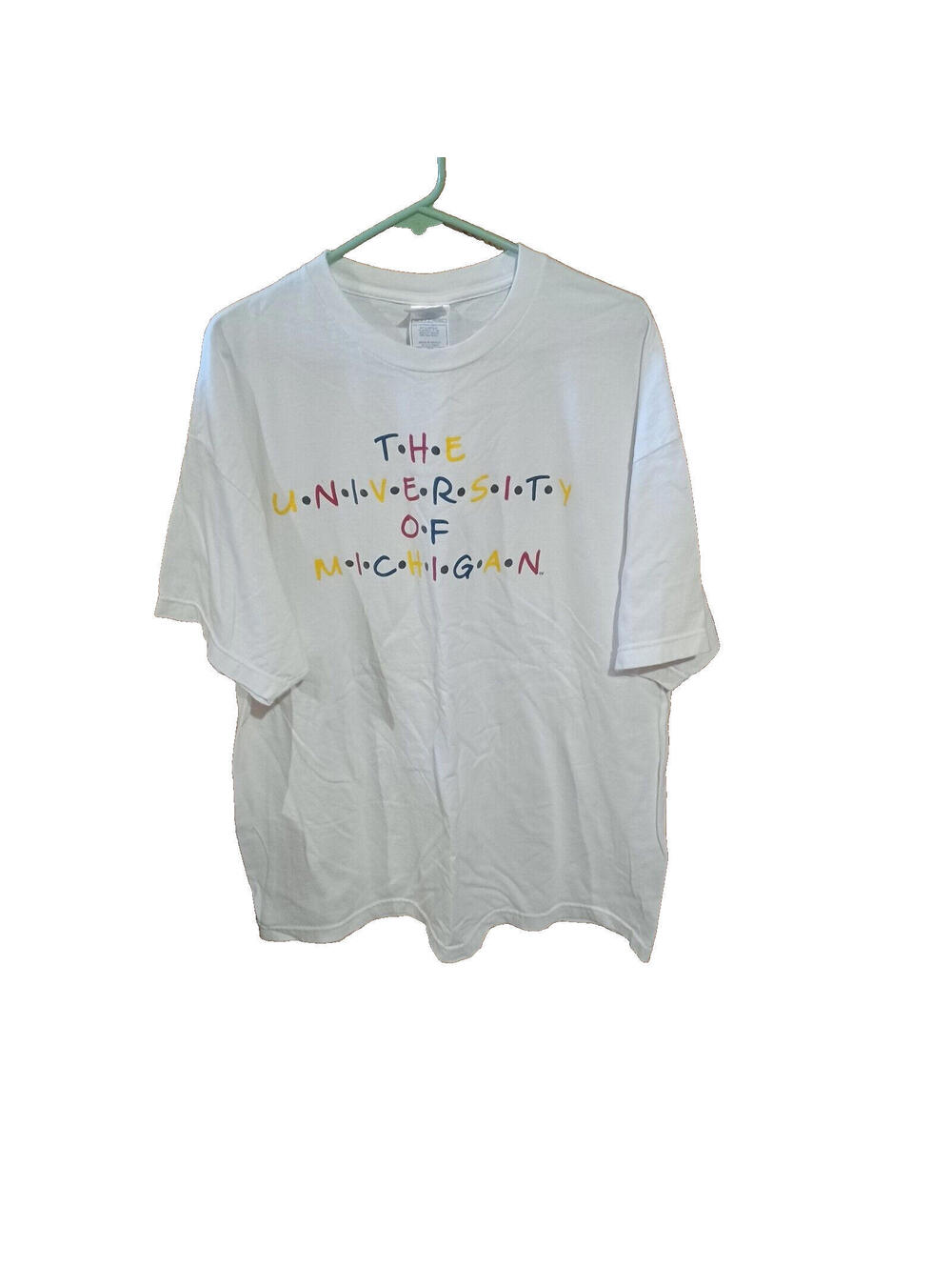 University Of Michigan White T-Shirt Size 2XL